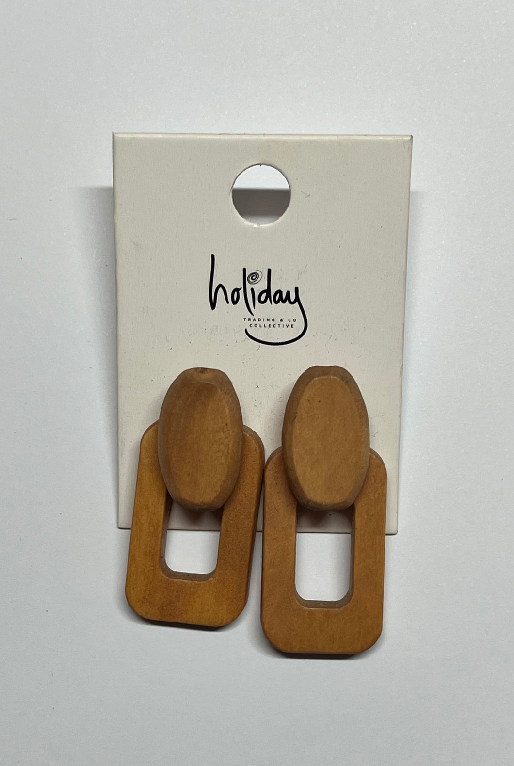 Wooden Earring - Holiday