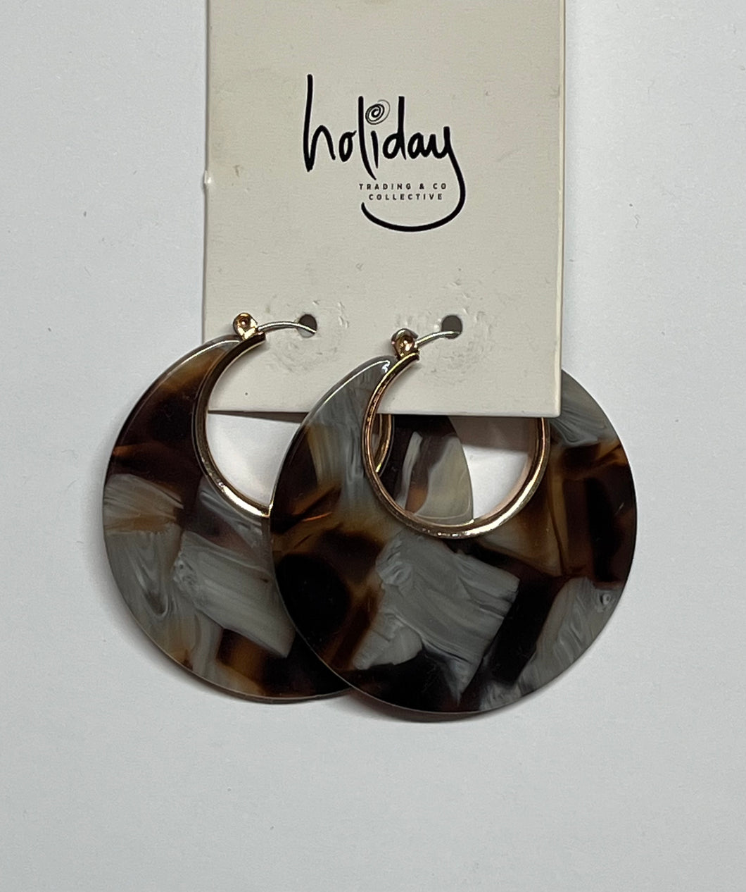 Holiday hoop earring