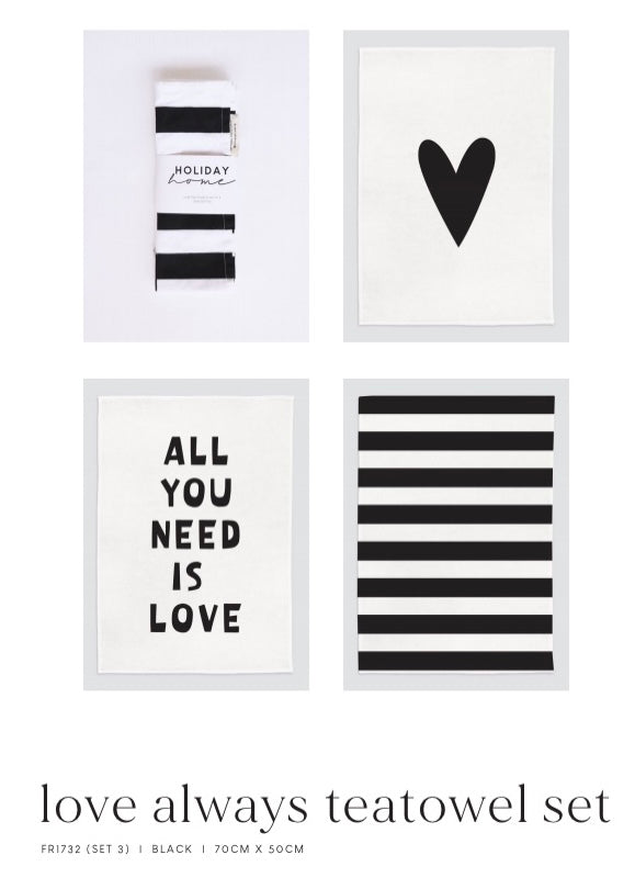 All you need is love - Tea Towel Set