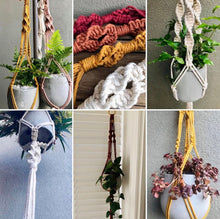 Load image into Gallery viewer, Macrame Plant Hanger- 3 sided
